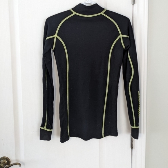 HELLY Hansen thermal shirt base layer ski layer black Medium @B6 - Picture 6 of 8